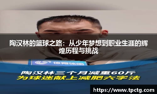 陶汉林的篮球之路：从少年梦想到职业生涯的辉煌历程与挑战
